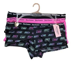 Juicy Couture 3 Pck Women Cheeky Boyshort Panties Size 2X NWT
